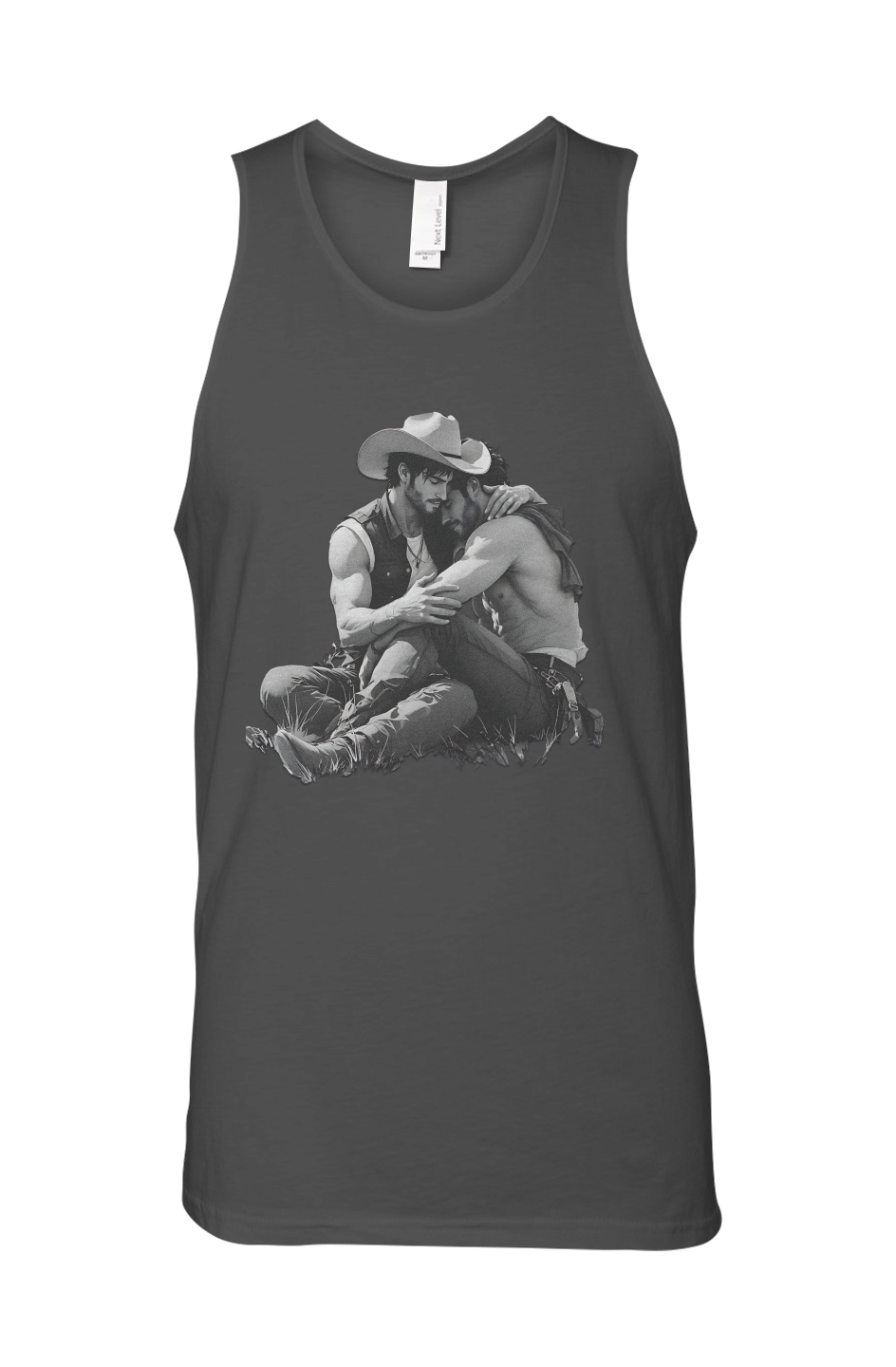 Cowboy Embrace Tank Top Gay Cowboy Pride Tank