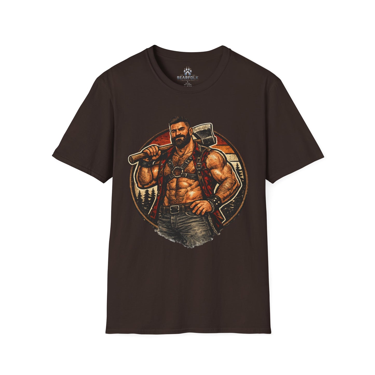 Viking Axe Warrior T-Shirt — Muscular Norse Axe-Man Graphic Tee