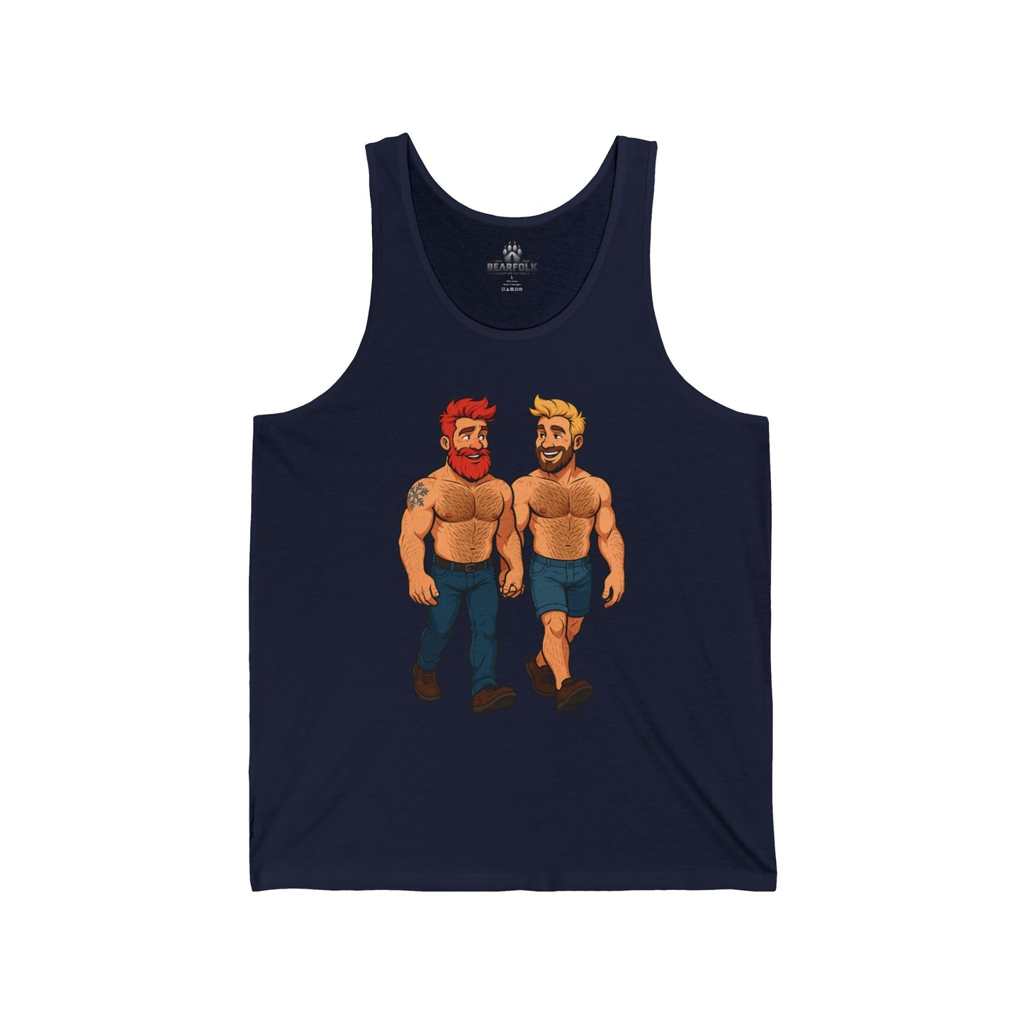 Walking Together Bear Couple Tank Top