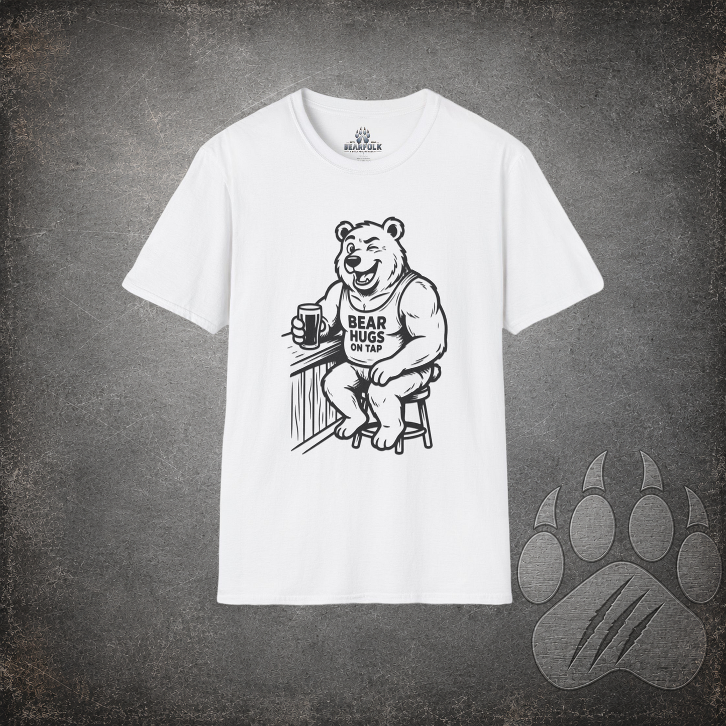 Bear Hugs On Tap T-Shirt —  Bear Graphic Tee