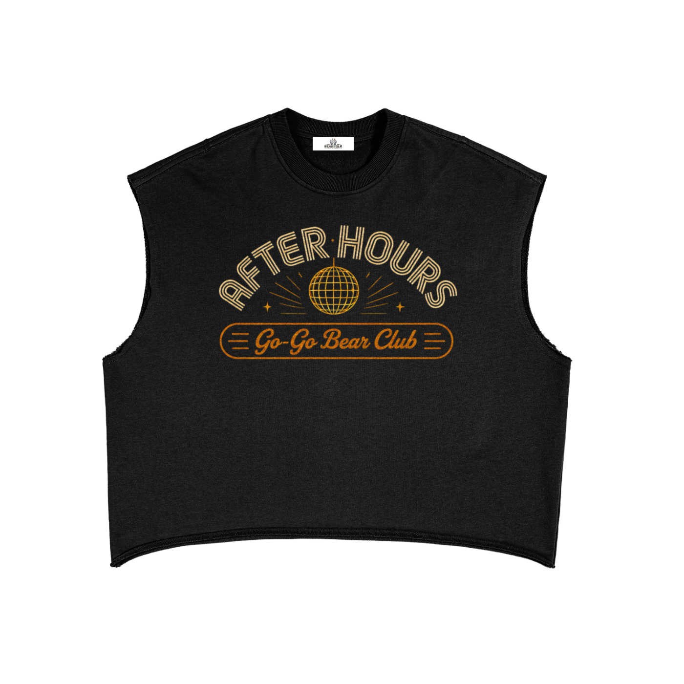 After Hours Go-Go Bear Club French Terry Boxy Tank