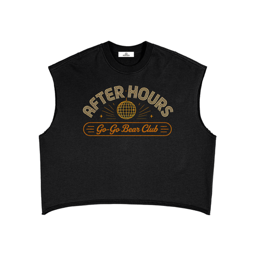 After Hours Go-Go Bear Club French Terry Boxy Tank