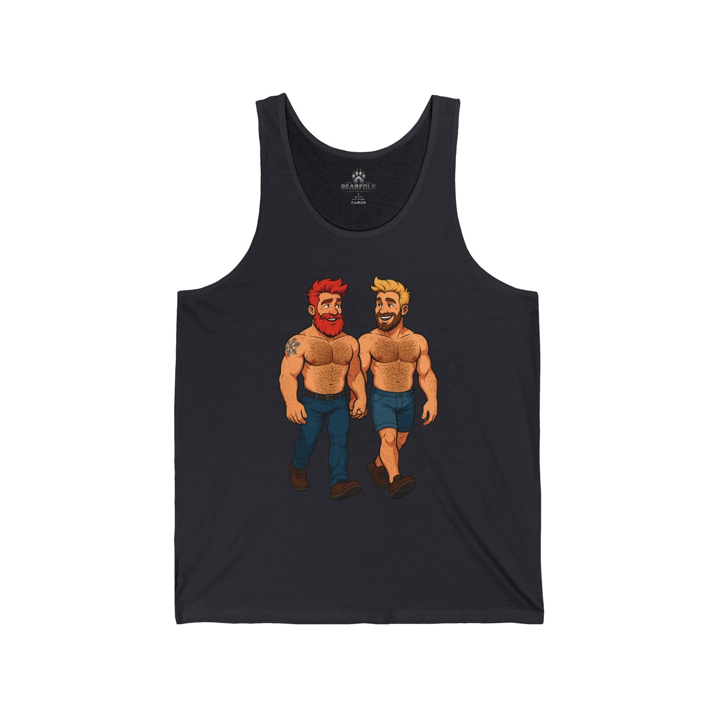 Walking Together Bear Couple Tank Top