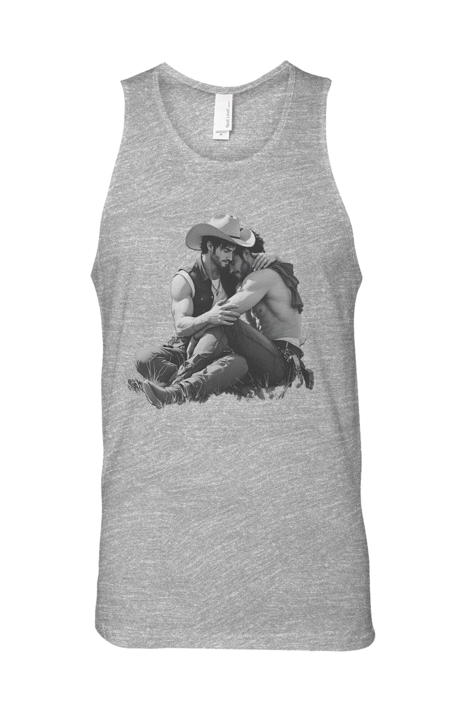Cowboy Embrace Tank Top Gay Cowboy Pride Tank