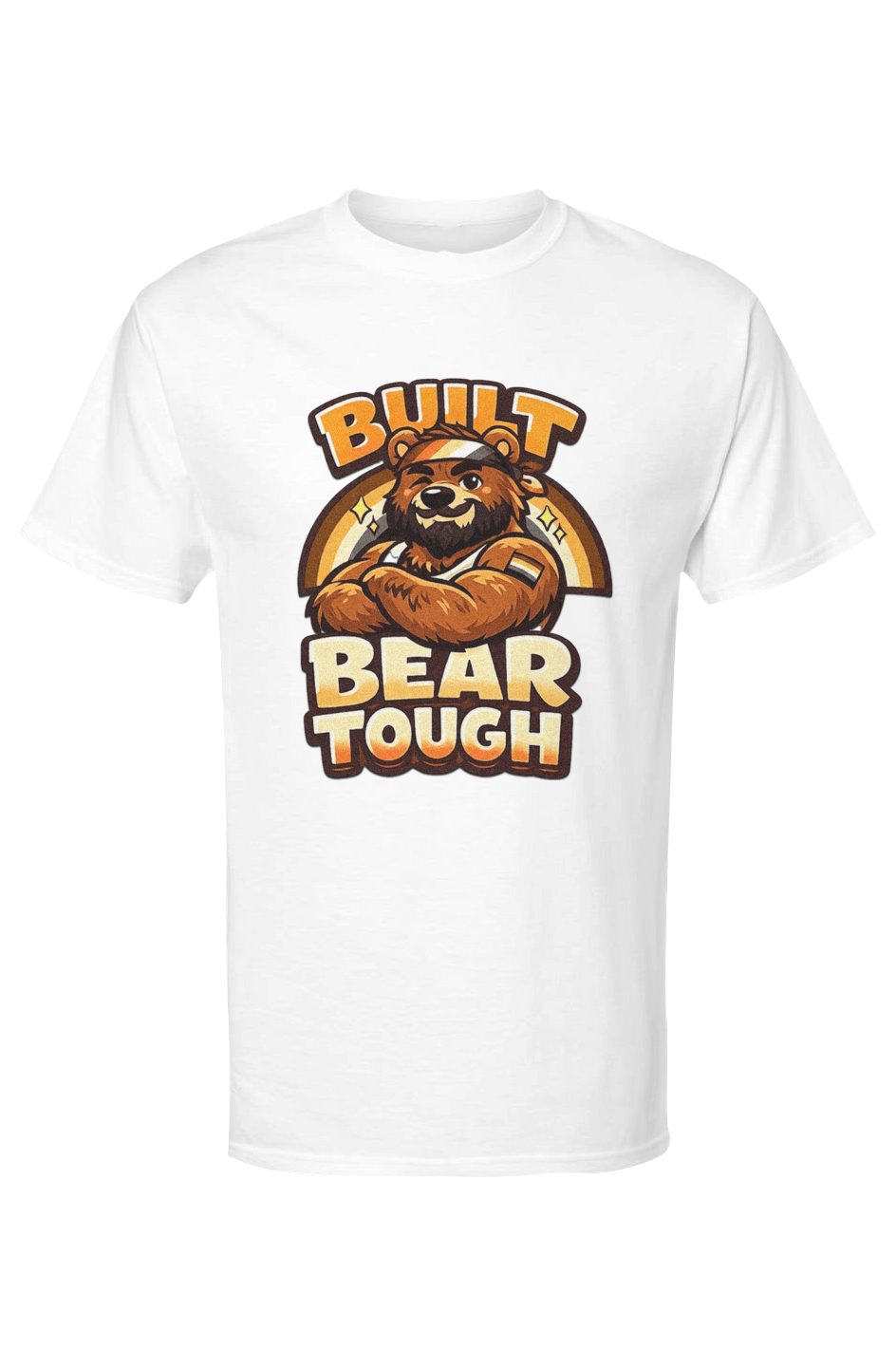 Built Bear Tough Mens Gold Soft Touch Tshirt