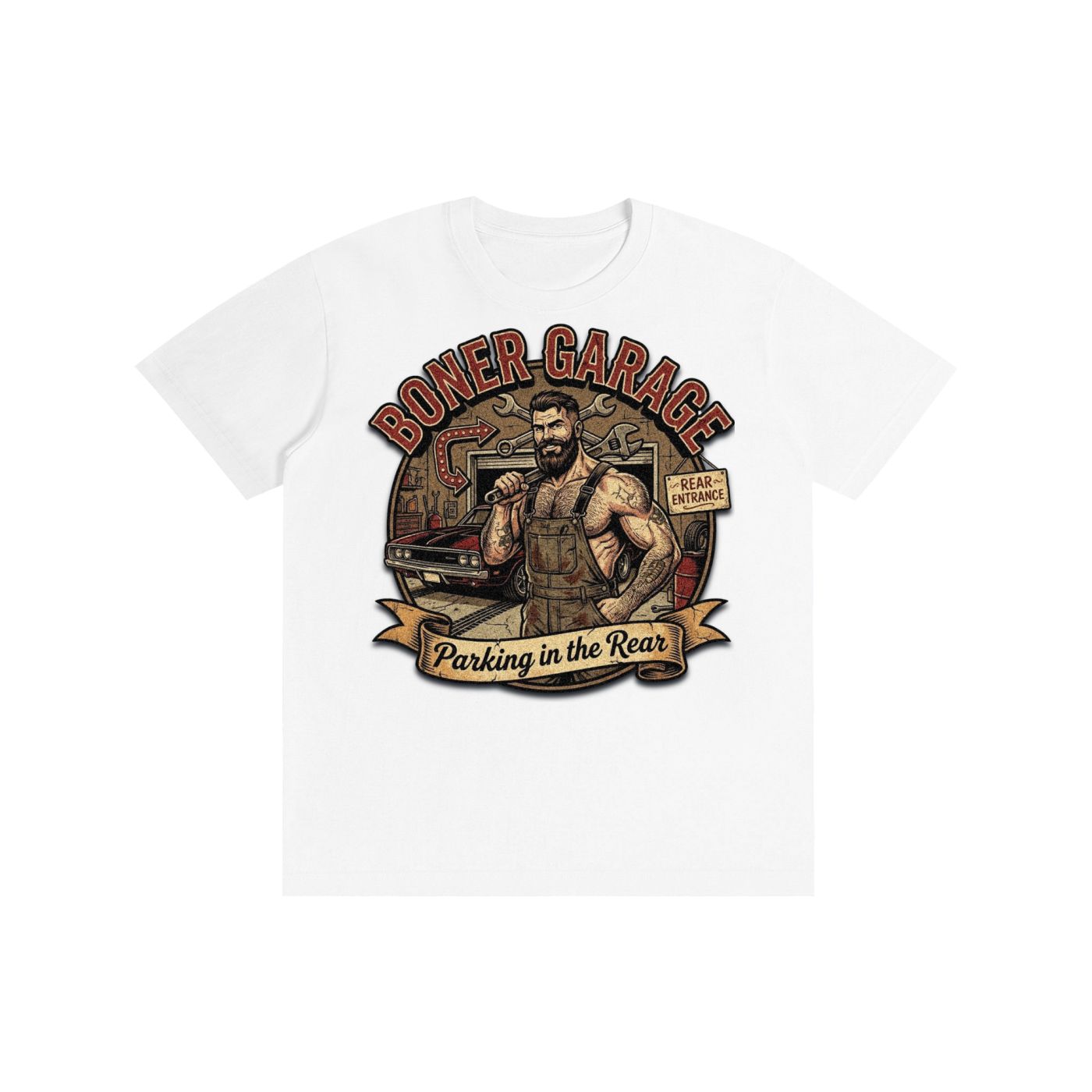 Boner Garage Parking in the Rear T-Shirt