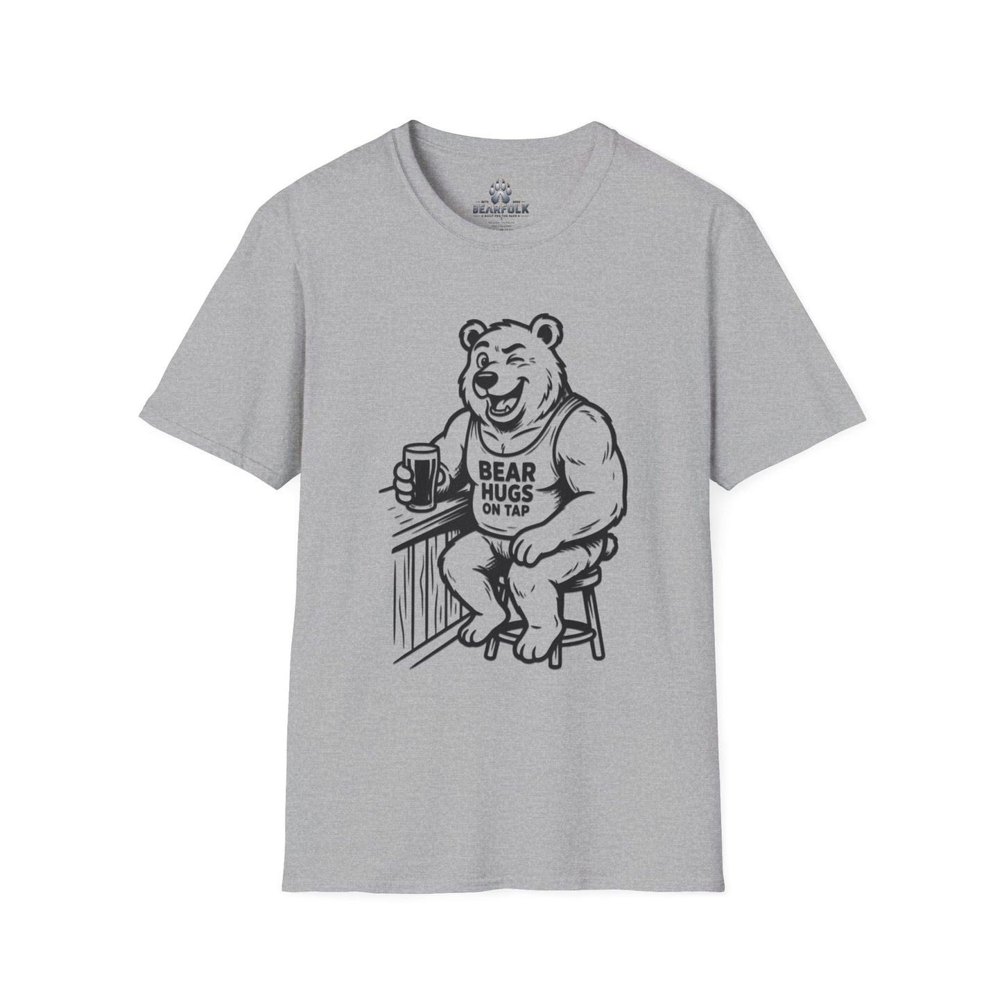 Bear Hugs On Tap T-Shirt —  Bear Graphic Tee