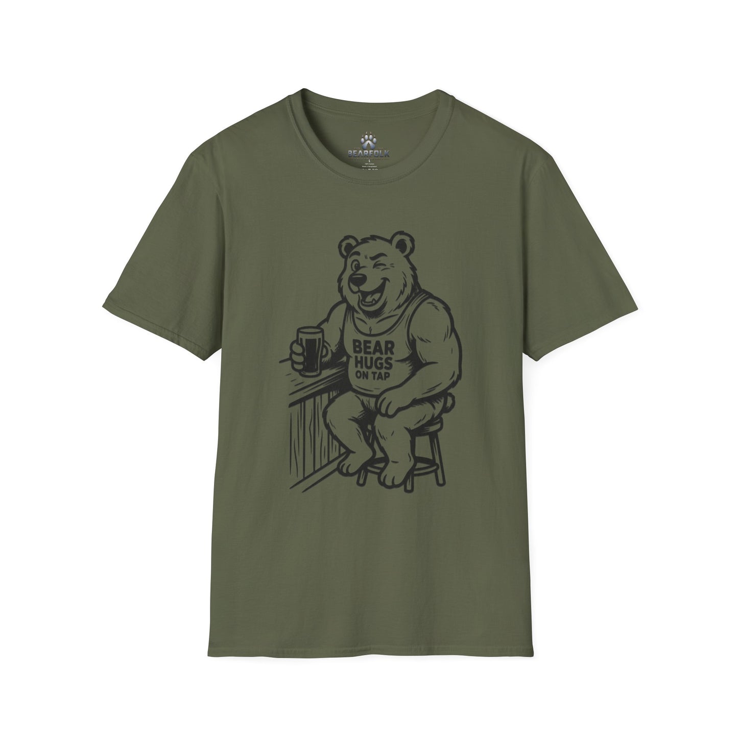 Bear Hugs On Tap T-Shirt —  Bear Graphic Tee