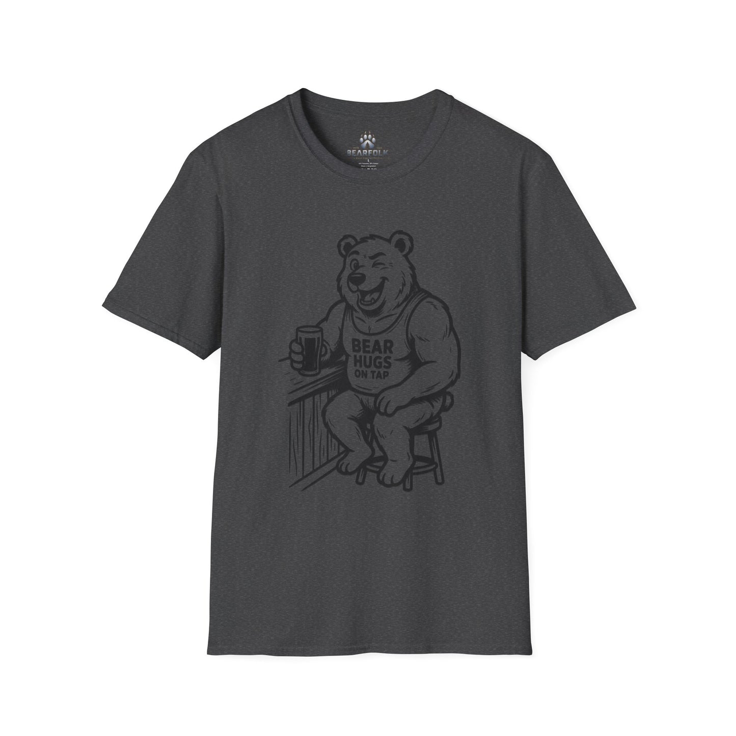 Bear Hugs On Tap T-Shirt —  Bear Graphic Tee