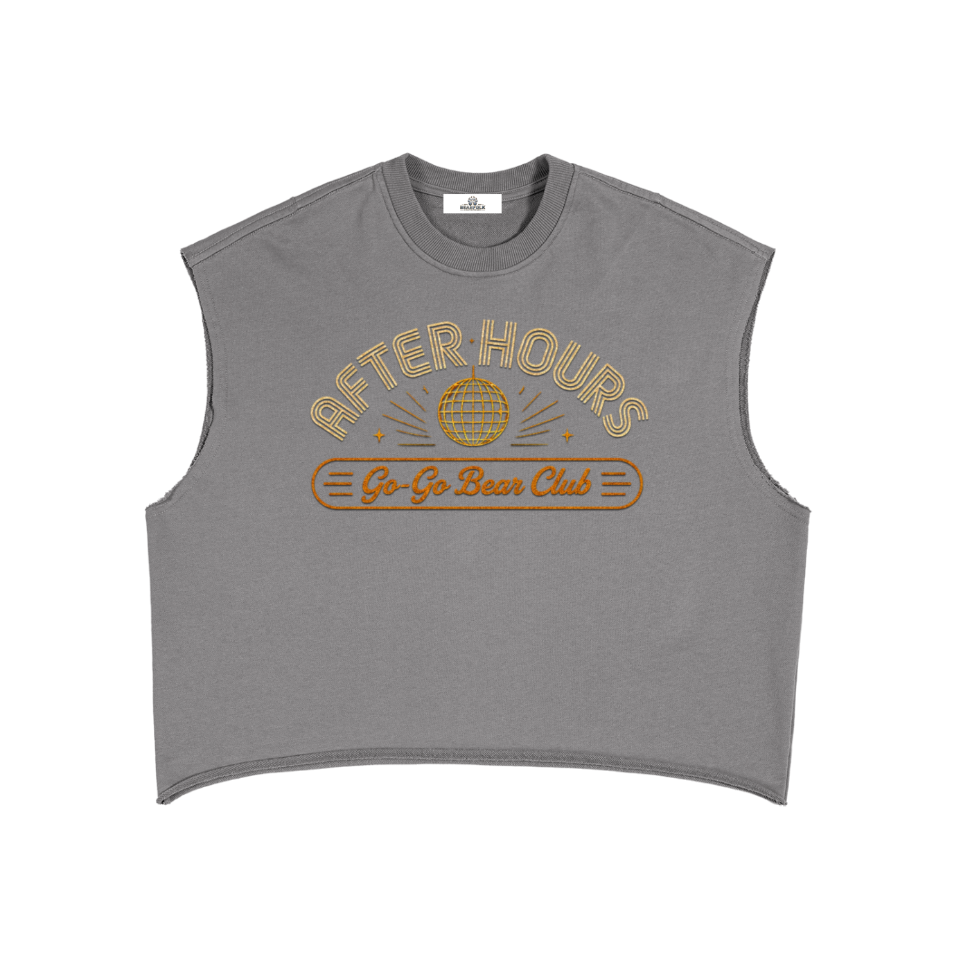 After Hours Go-Go Bear Club French Terry Boxy Tank