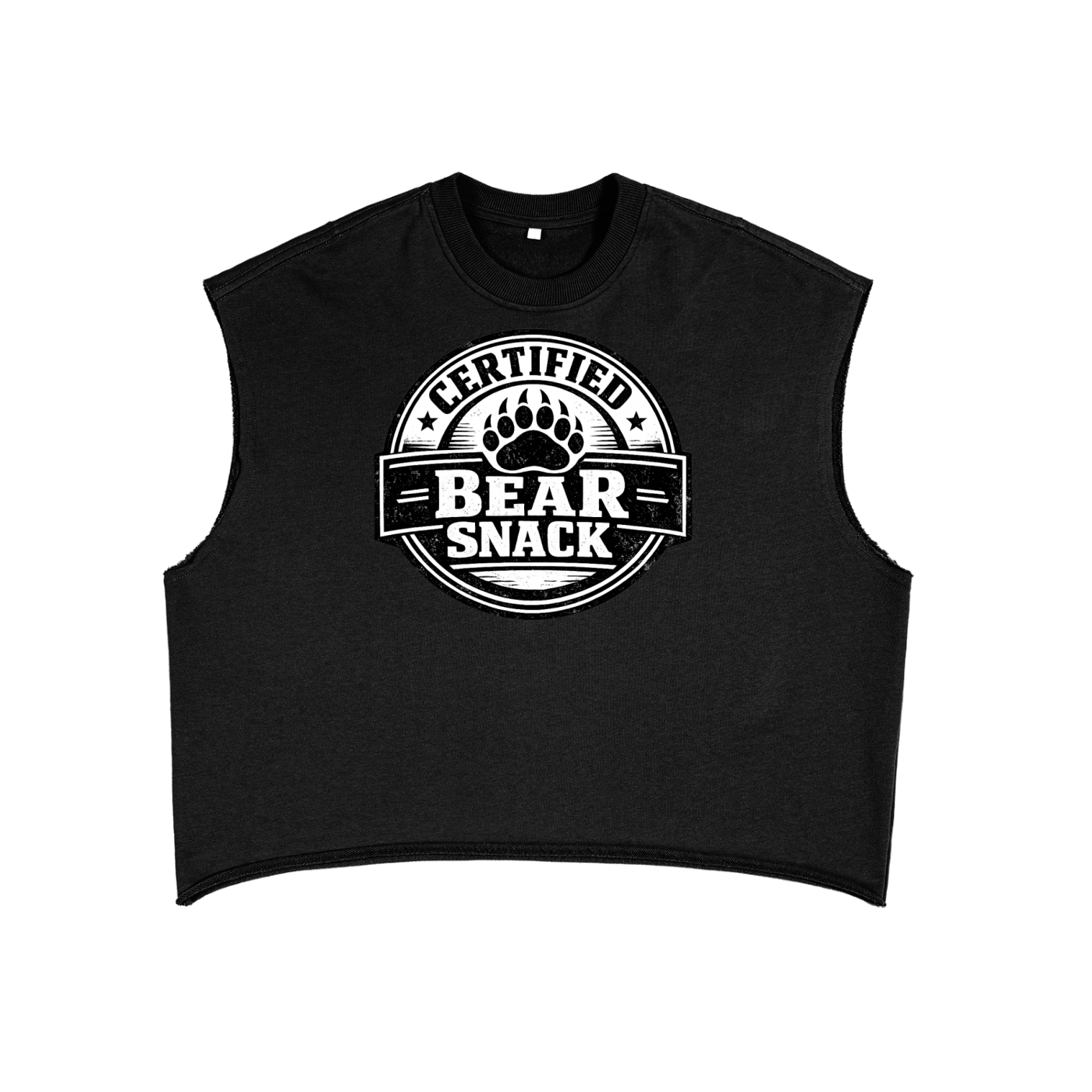 Bear Snack French Terry Boxy Tank Top